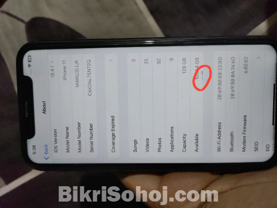 i phone 11 (128gb)